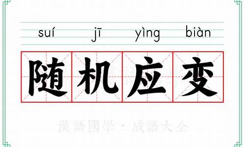 随机应变的意思解释-随机应变的意思